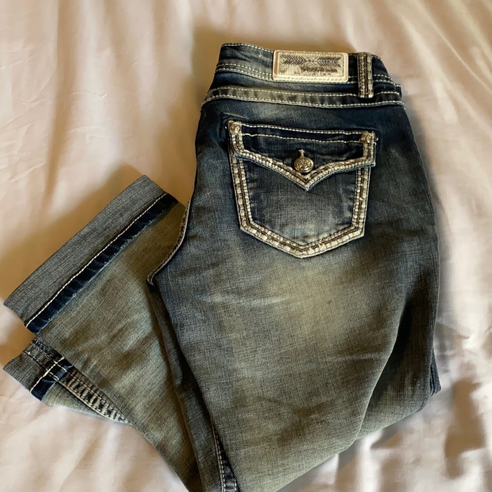 Grace LA crop bling jeans